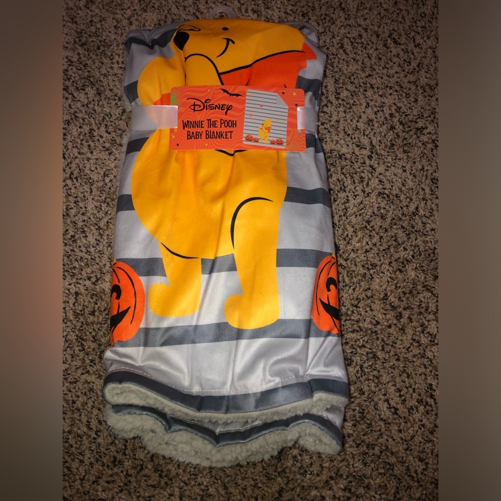 Winnie the Pooh Halloween Baby Blanket